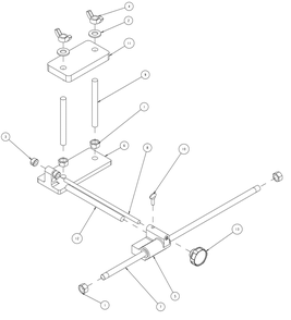 Part Location Diagram of 169404 Barranca Diamond Vise Casting, Complete